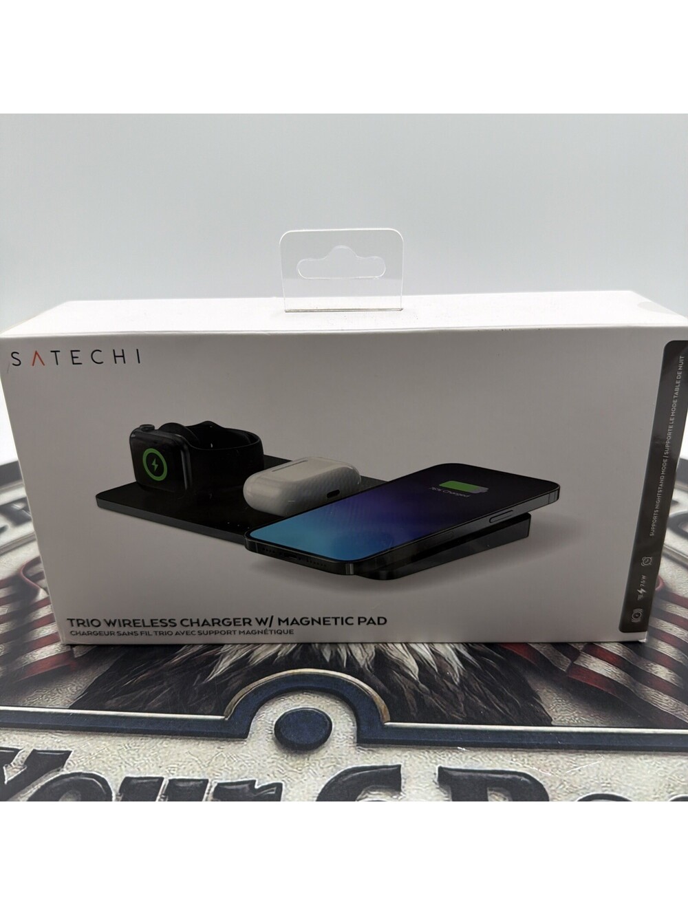 SATECHI Trio Wireless Charger W/ Magnetic Pad STX3TWCPM NIB Sealed